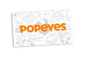 Popeyes Gift Card Balance